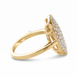 Round Cut Moissanite Cluster Engagement Ring - Twinlight Bella's Inspired