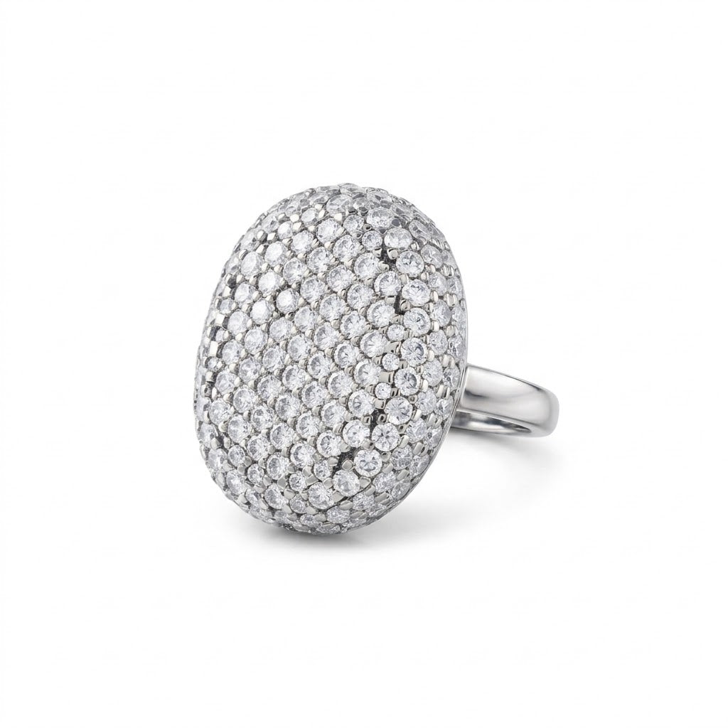Round Cut Moissanite Diamond Twilight Bella Engagement Ring