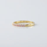 Round Cut Moissanite Half Eternity Wedding Band