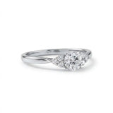 Round Cut Moissanite Seven Stone Ring