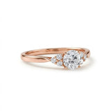 Round Cut Moissanite Seven Stone Ring