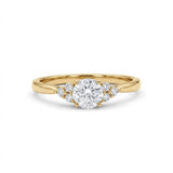 Round Cut Moissanite Seven Stone Ring