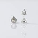 Round Cut Moissanite Stud Earrings