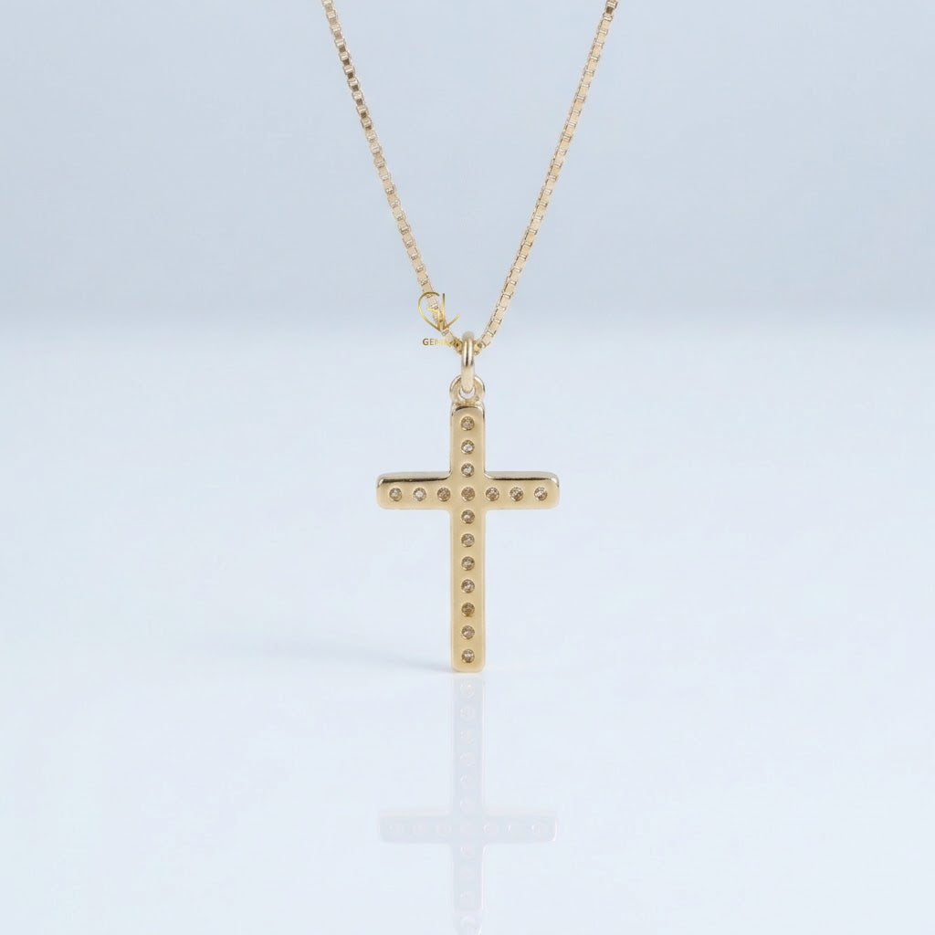 Diamond Cross Pendant Necklace