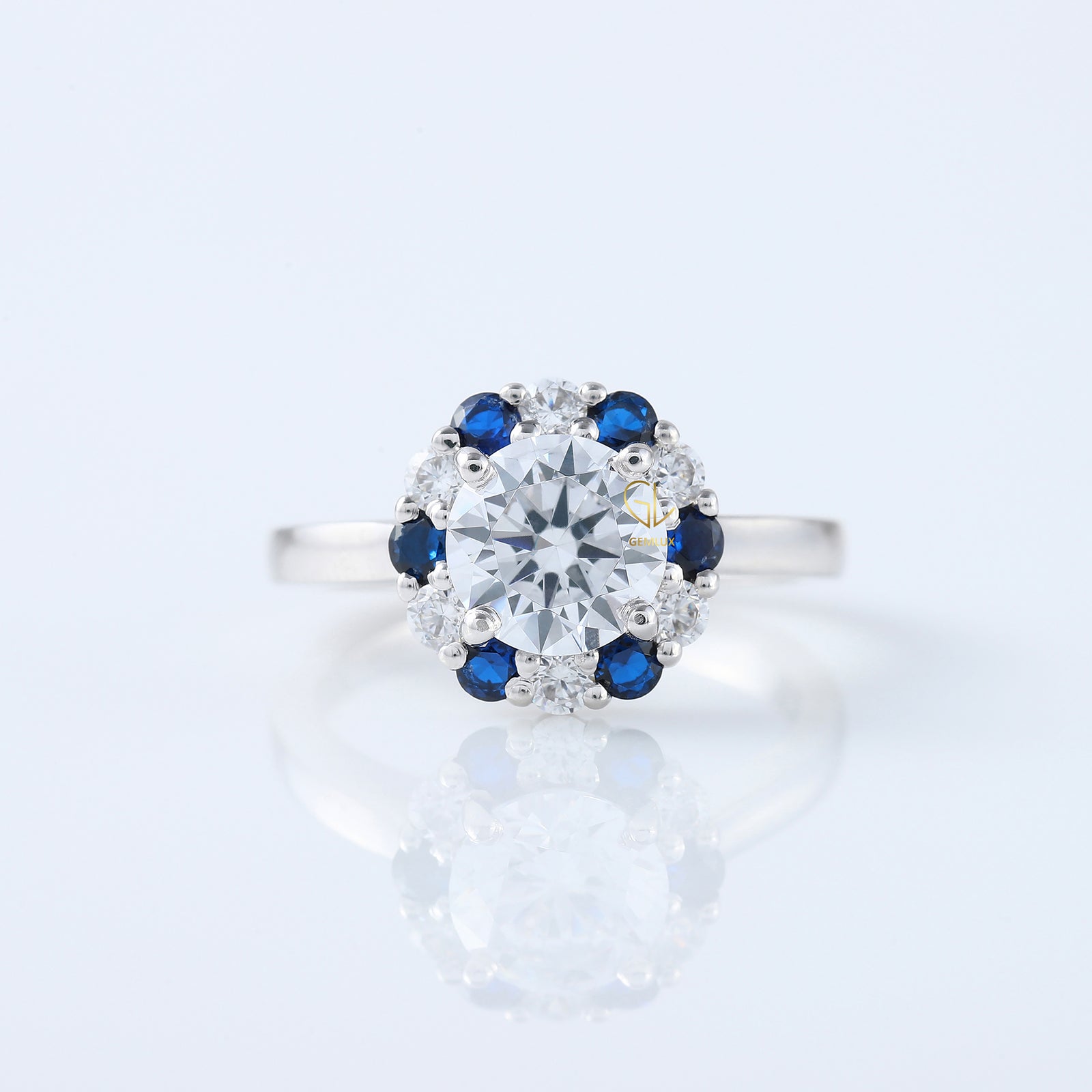 Heart & Arrows Round Cut Lab Grown Classic Brilliant Cut Bridal Ring