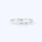 Round Cut Lab Grown Diamond Matching Curved Wedding Ring