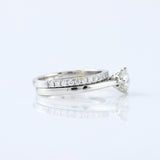 Round Cut Lab Grown Solitaire Diamond Ring With Matching Eternity Wedding Ring Set 