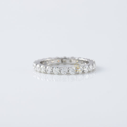 Round Cut Lab grown Diamond Eternity Band - Matching Band