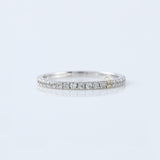 Round Cut Moissanite Delicate Eternity Wedding Band
