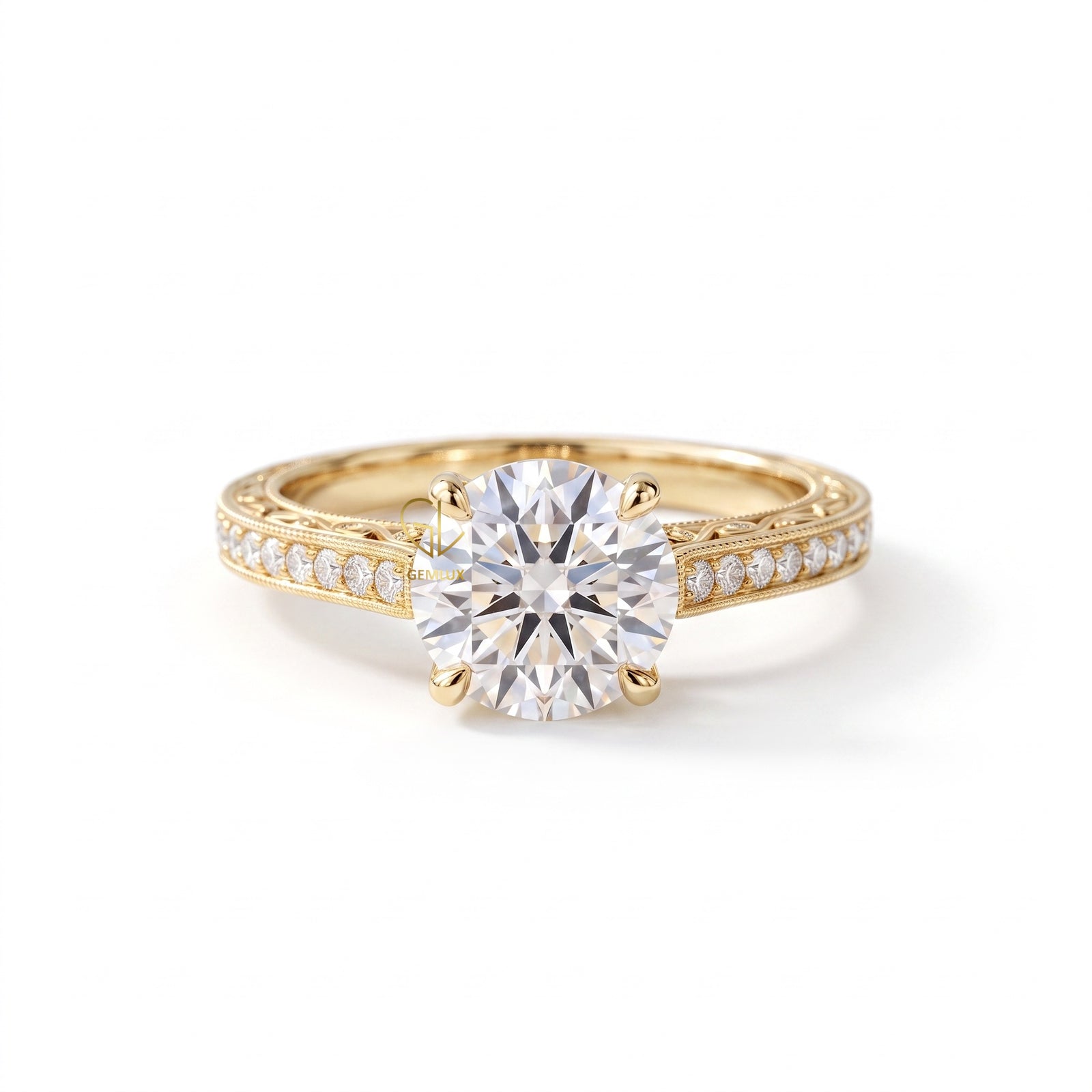 Round Hearts & Arrows Lab Grown Diamond 