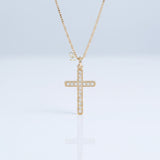 Diamond Cross Pendant Necklace