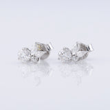 Round & Marquise Cut Moissanite Stud Earrings