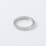 Round Moissanite Full Eternity Wedding Band Ring