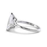 Three Stone Marquise Cut Moissanite Diamond Engagement Ring