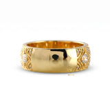 Vintage Inspired Milgrain Lab Grown Wide Wedding Band