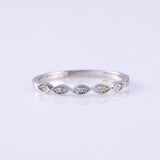 Vintage Art Deco Lab Diamond Wedding Ring