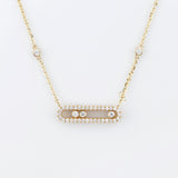 Custom Order For Nithya Anandan, 18K Gold Necklace, Bracelet and Earrings with Lab grown diamond