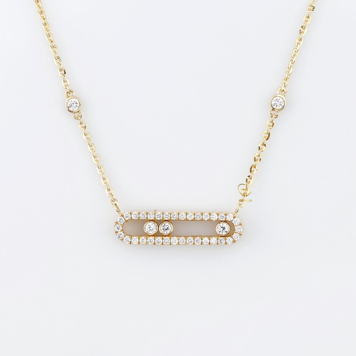 Custom Order For Nithya Anandan, 18K Gold Necklace, Bracelet and Earrings with Lab grown diamond