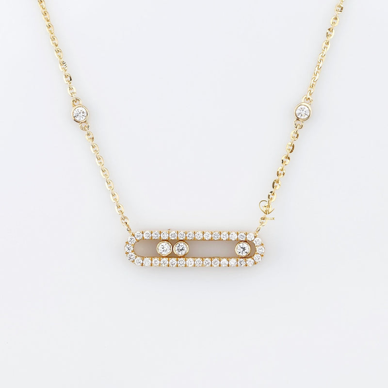 Custom Order For Nithya Anandan, 18K Gold Necklace, Bracelet and Earrings with Lab grown diamond