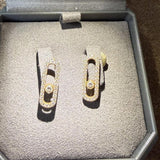 Custom Order For Nithya Anandan, 18K Gold Necklace, Bracelet and Earrings with Lab grown diamond