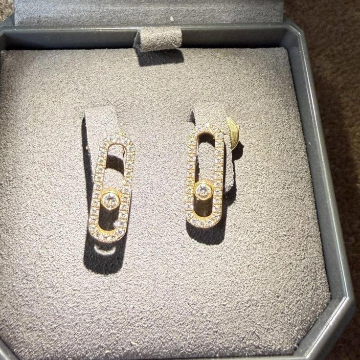 Custom Order For Nithya Anandan, 18K Gold Necklace, Bracelet and Earrings with Lab grown diamond