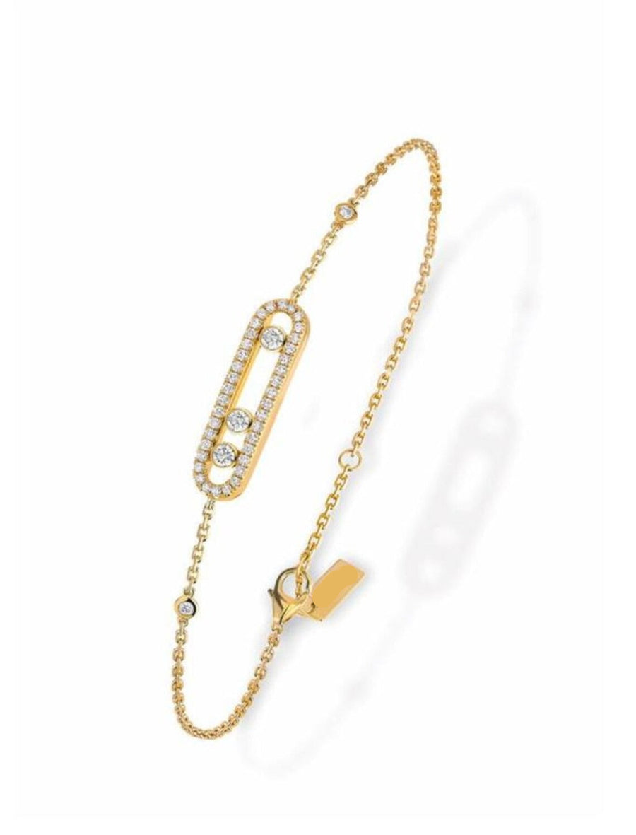 Custom Order For Nithya Anandan, 18K Gold Necklace, Bracelet and Earrings with Lab grown diamond