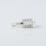 Baguette Cut Moissanite Solitaire Engagement Rings diamond solitaire ring​ promise rings gold engagement rings​ 