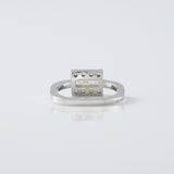 Baguette Cut Moissanite Solitaire Engagement Rings diamond solitaire ring​ promise rings gold engagement rings​ 