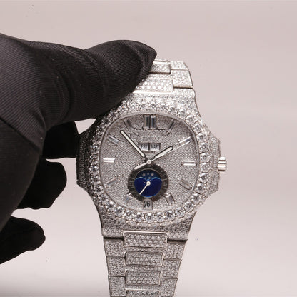 Luxury Watch in Real VVS Moissanite Diamond, Automatic Watch