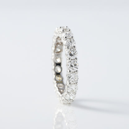 Round Cut Moissanite Eternity Wedding Band eternity ring eternity band ring​ eternity rings​ eternity rings for women wedding band​s diamond wedding bands​ moissanite bands