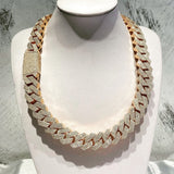 Iced Out VVS Clarity Lab Grown Diamond Hip Hop Cuban Chain For Men