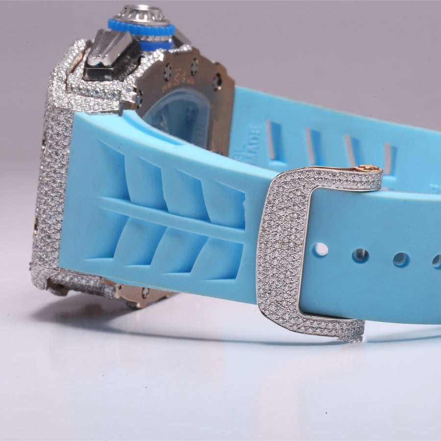 VVS Moissanite Diamond Branded Chronograph Hip Hop Watch