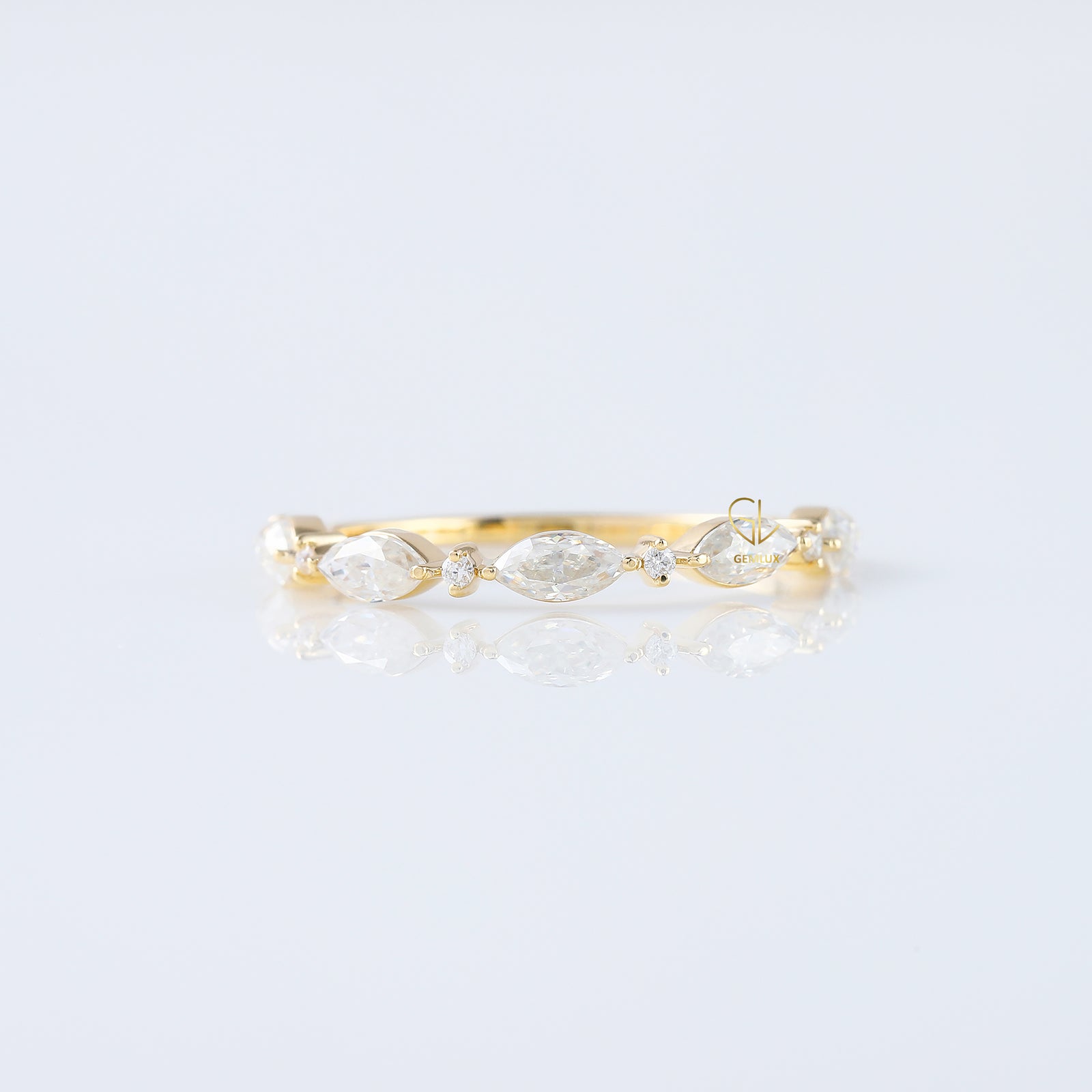 Alternative Stone Lab Grown Diamond Matching Eternity Band