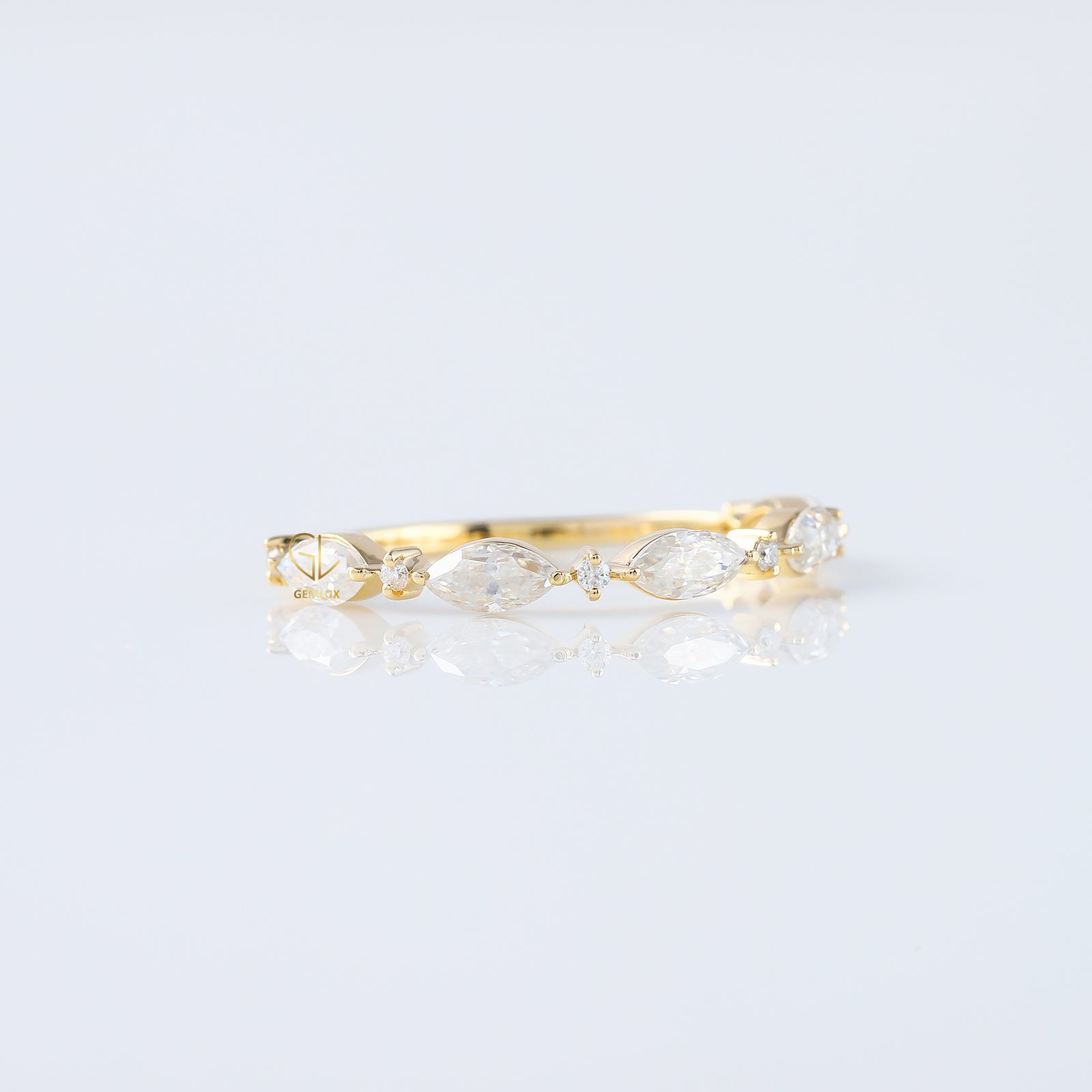 Alternative Stone Lab Grown Diamond Matching Eternity Band