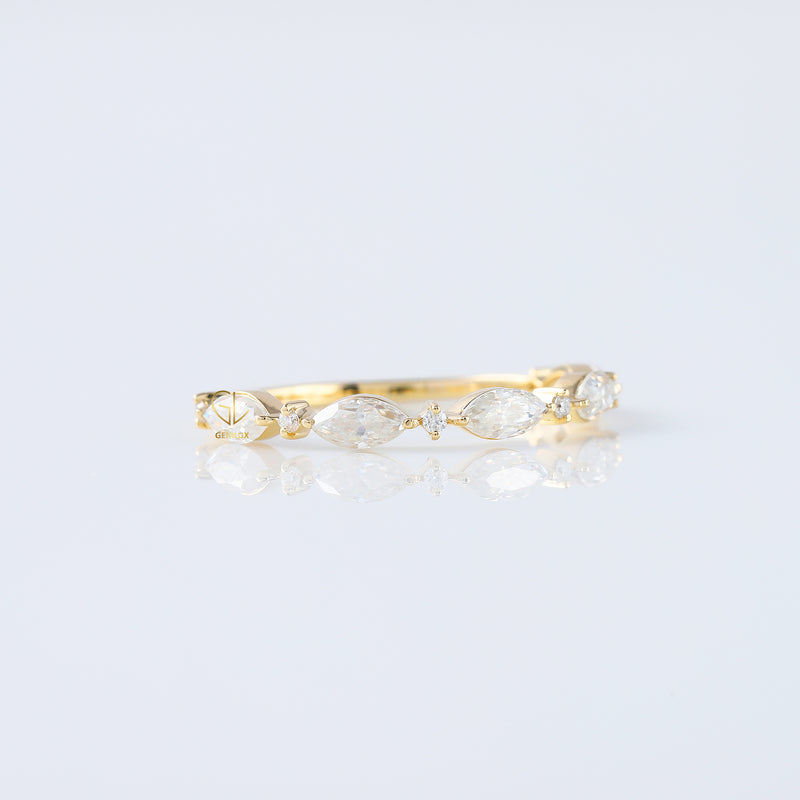 Alternative Stone Lab Grown Diamond Matching Eternity Band