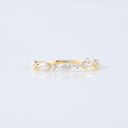 Special Ring for Mackenzie Kranstuber Alternative Stone Lab Grown Diamond Matching Eternity Band
