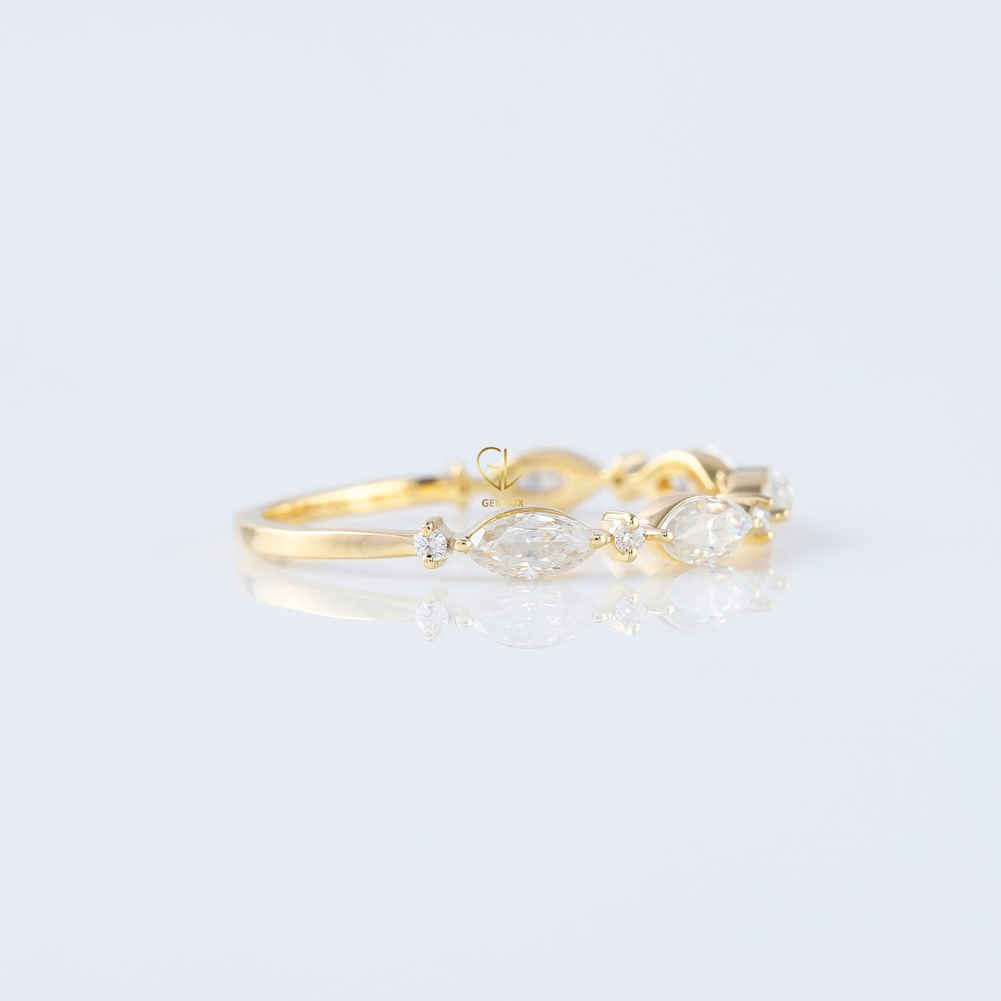 Special Ring for Mackenzie Kranstuber Alternative Stone Lab Grown Diamond Matching Eternity Band