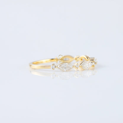 Special Ring for Mackenzie Kranstuber Alternative Stone Lab Grown Diamond Matching Eternity Band