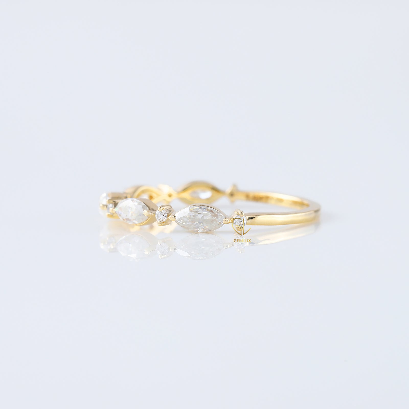 Alternative Stone Lab Grown Diamond Matching Eternity Band