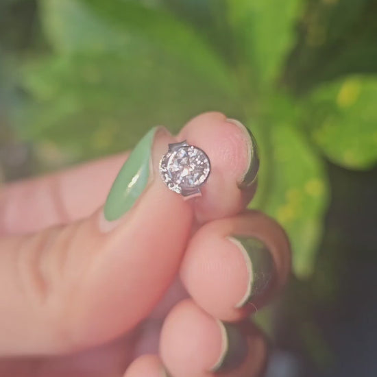 Certified Lab Grown Diamond Bezel Set Stud Earrings