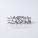 Round Moissanite Eternity Wedding Band diamond wedding bands​ wedding bands​ for women eternity ring eternity band ring​