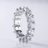 Round Moissanite Eternity Wedding Band diamond wedding bands​ wedding bands​ for women eternity ring eternity band ring​