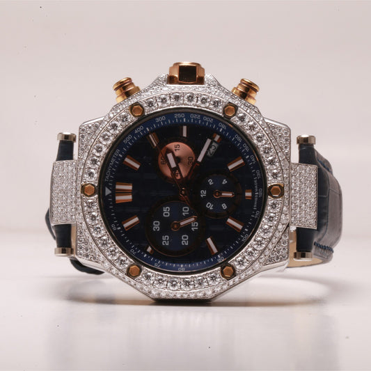 VVS Moissanite Diamond Watch, Hip Hop Watch, Bling Watch